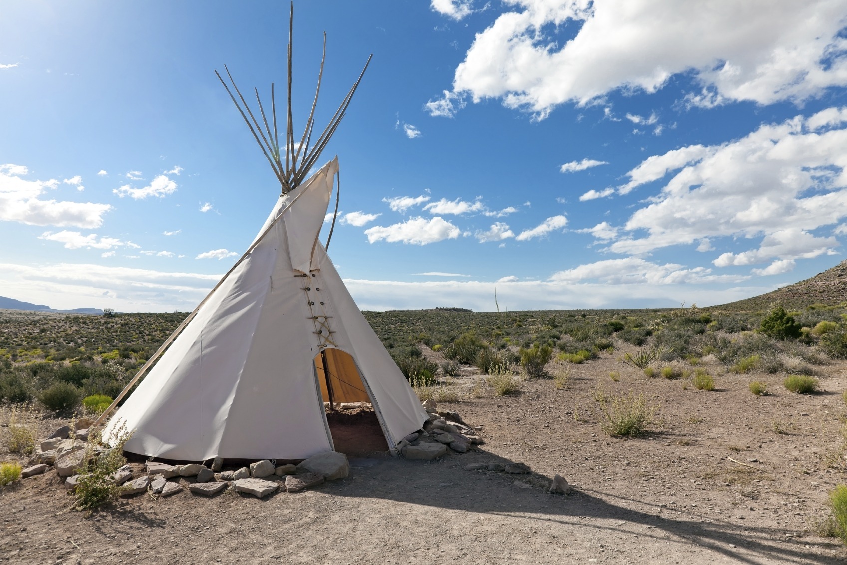 Staying in a tipi