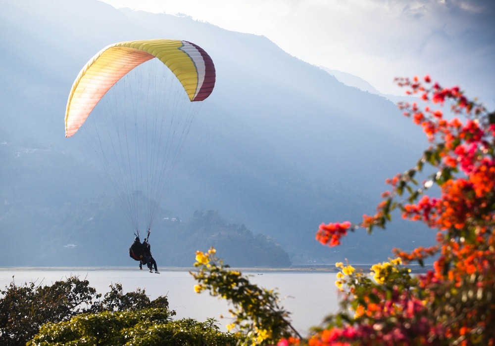 Paragliding; first flight