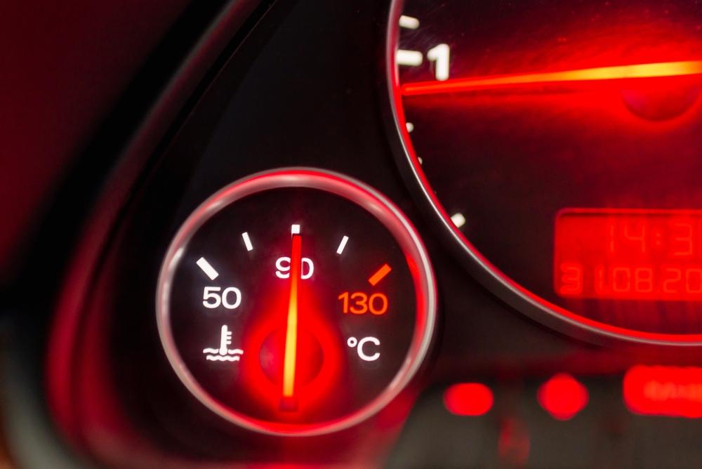 engine overheating gauge
