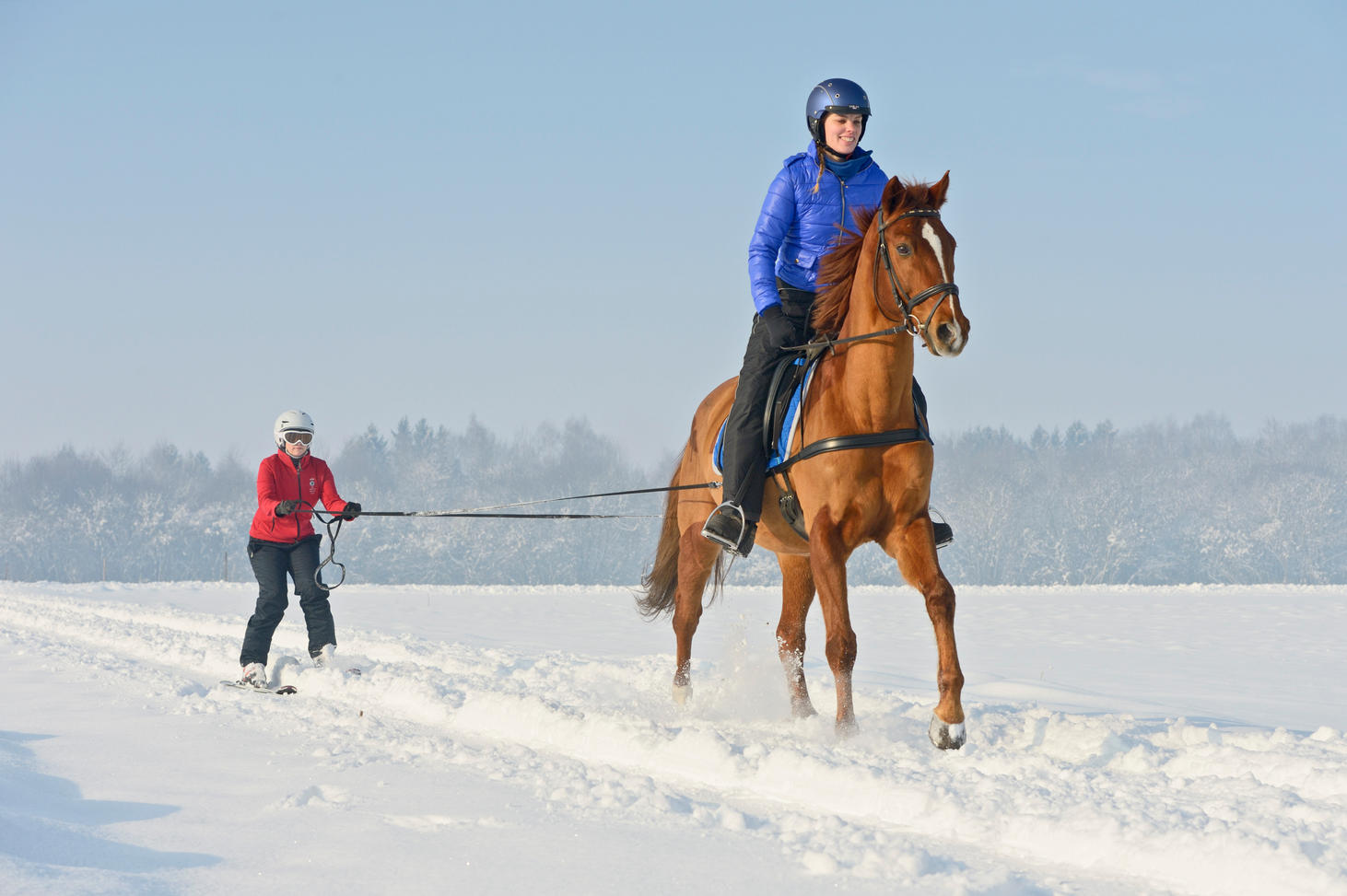 Ski-joering