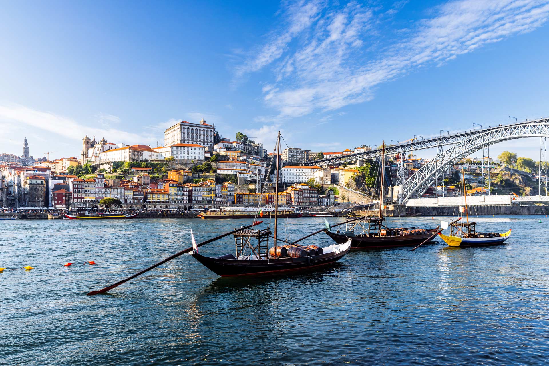 The Douro with a view of the city of Porto